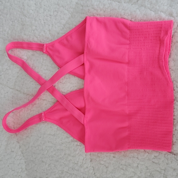 Free People Good Karma Crop bright pink - Picture 3 of 11